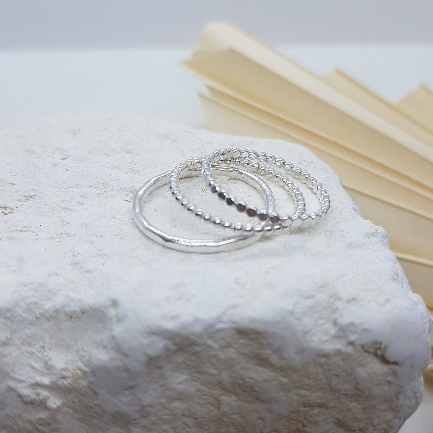 Hina - Hammered Stacker Ring