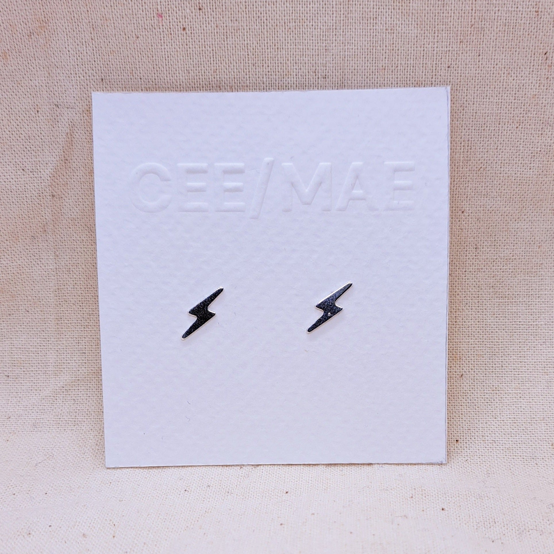 Spark Studs subtle lightning accents