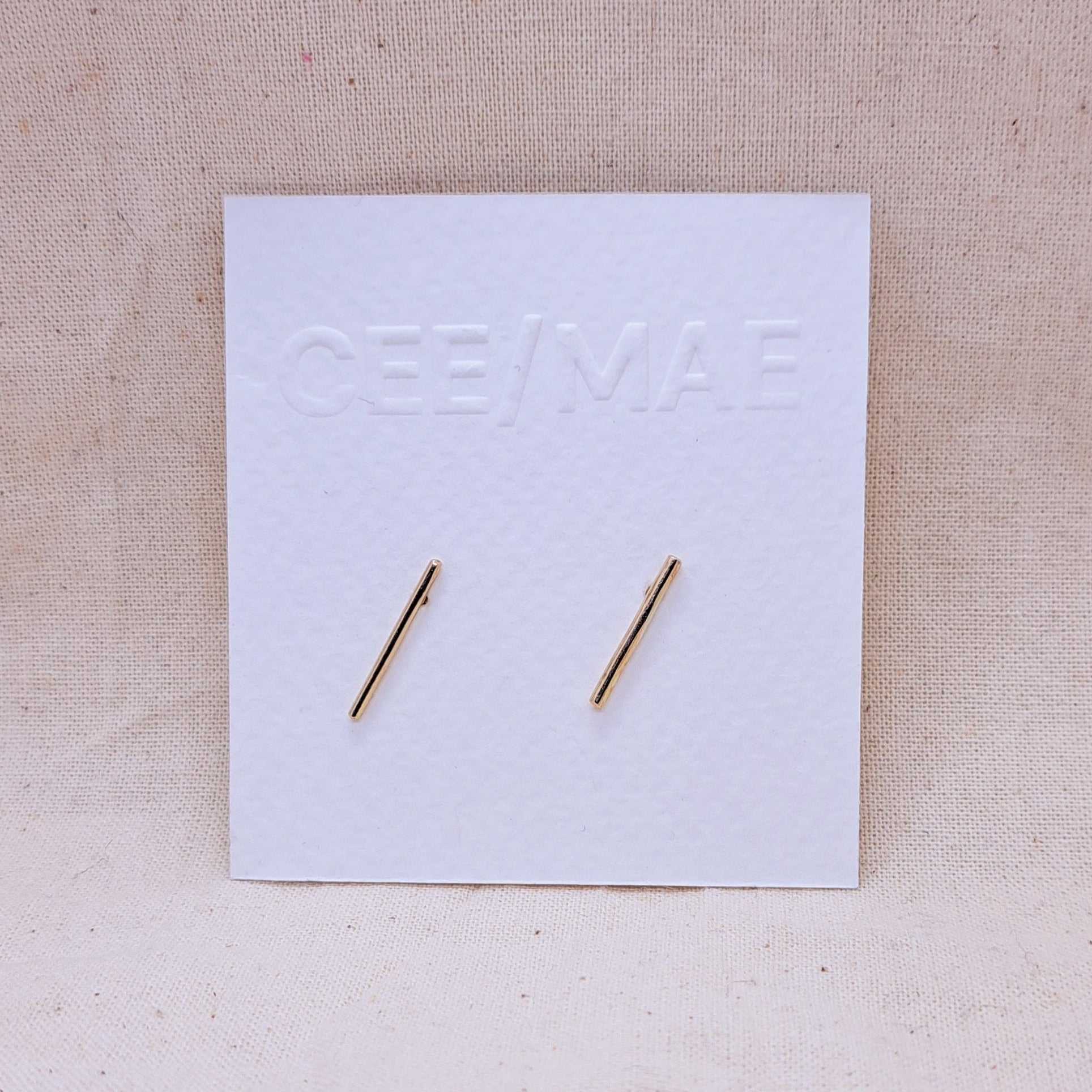 Line Studs elongated statement bars