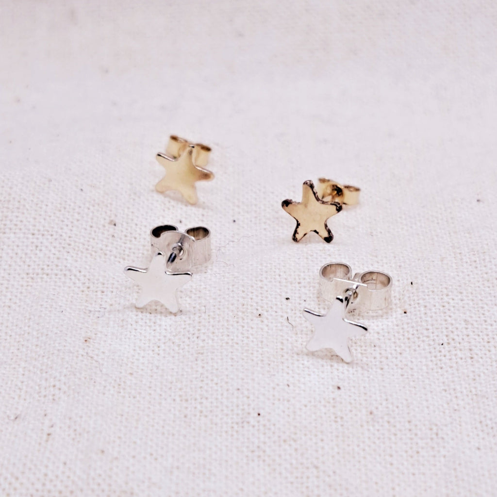 Wish Studs tiny star details