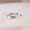 Starlight Ring Stack celestial trio stack
