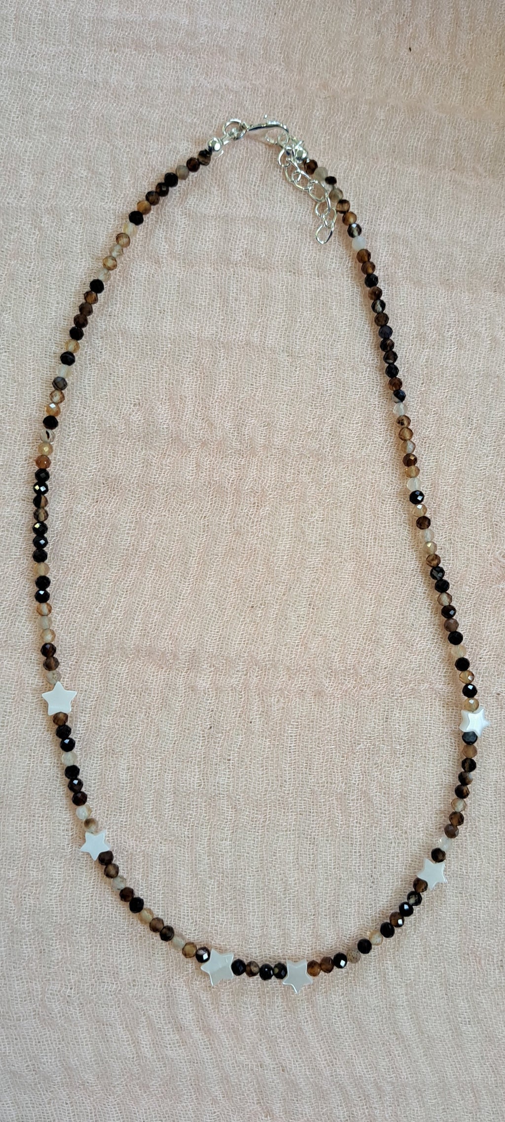 SSF - Coffee Agate skinny Necklace