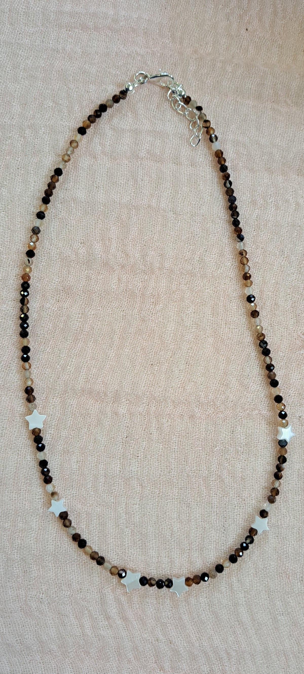 SSF - Coffee Agate skinny Necklace
