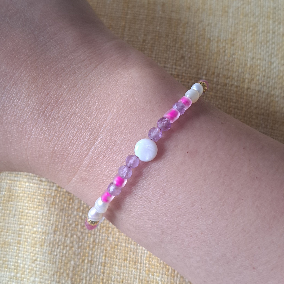 SSF - Pearl & Purple Amethyst Bracelet