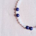 SSF - White Agate and Lapiz Lazuli Necklace