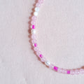 SSF - Rose Pink Jade and Pearl Necklace