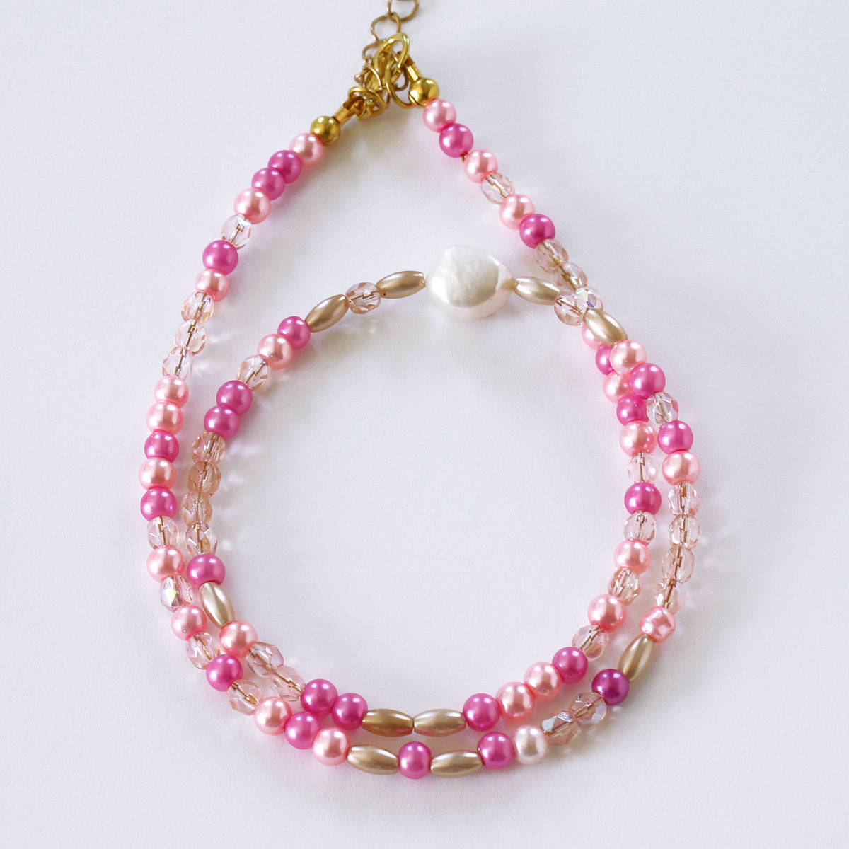 SSF - Pink Pearly Necklace