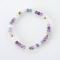 SSF - Clear Quartz and Purple Amethyst Bracelet