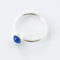 SSF - Blue topaz Ring Size L