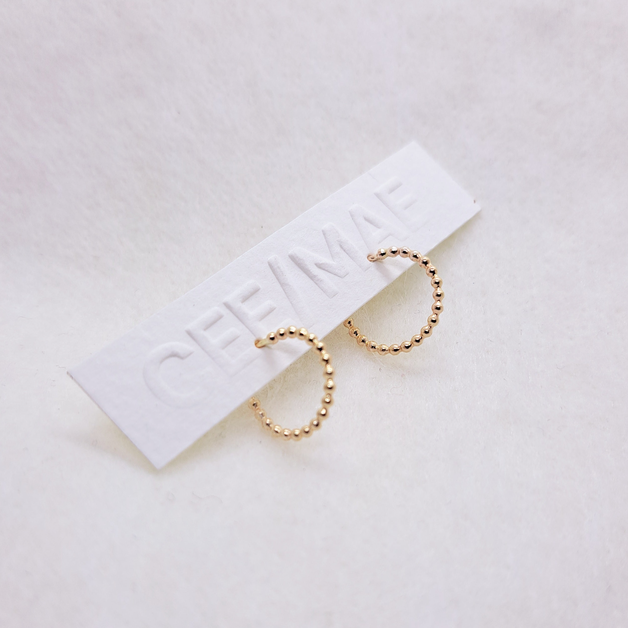 Flicker Hoops soft beaded minis