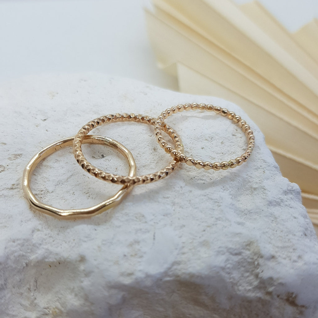 Bubble Ring playful textured band