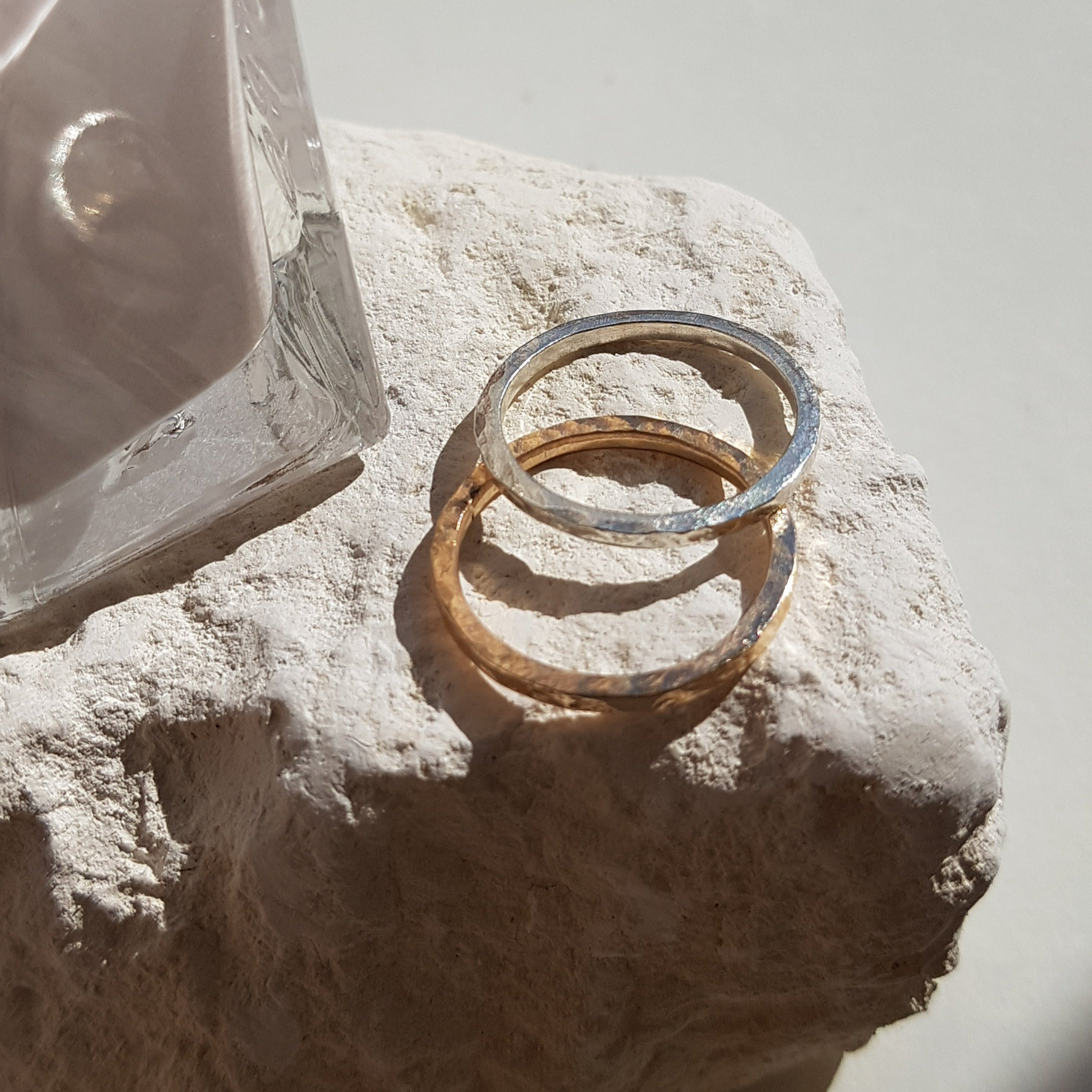 Anchored Ring bold textured statement band