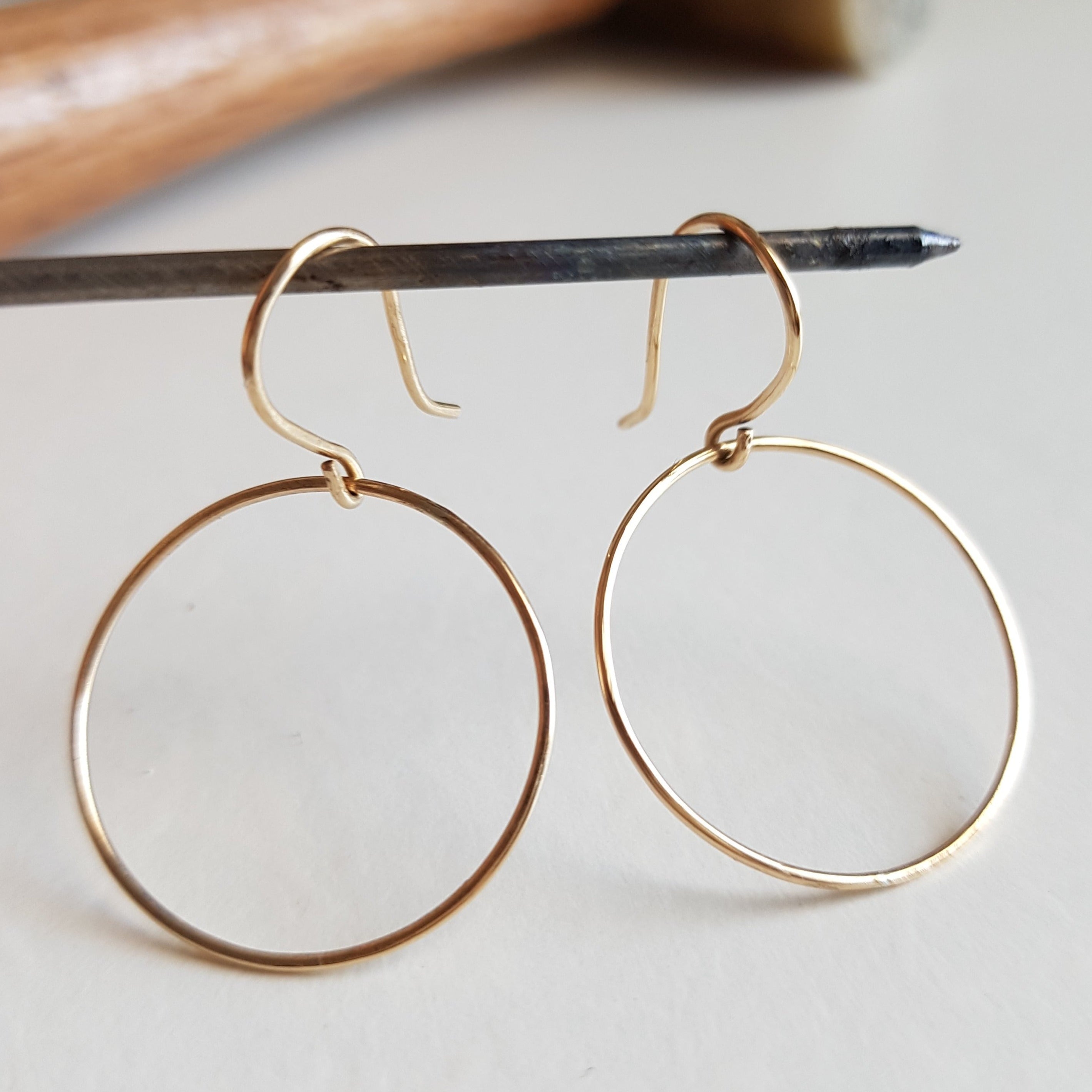Whisper Drops delicate movement earrings