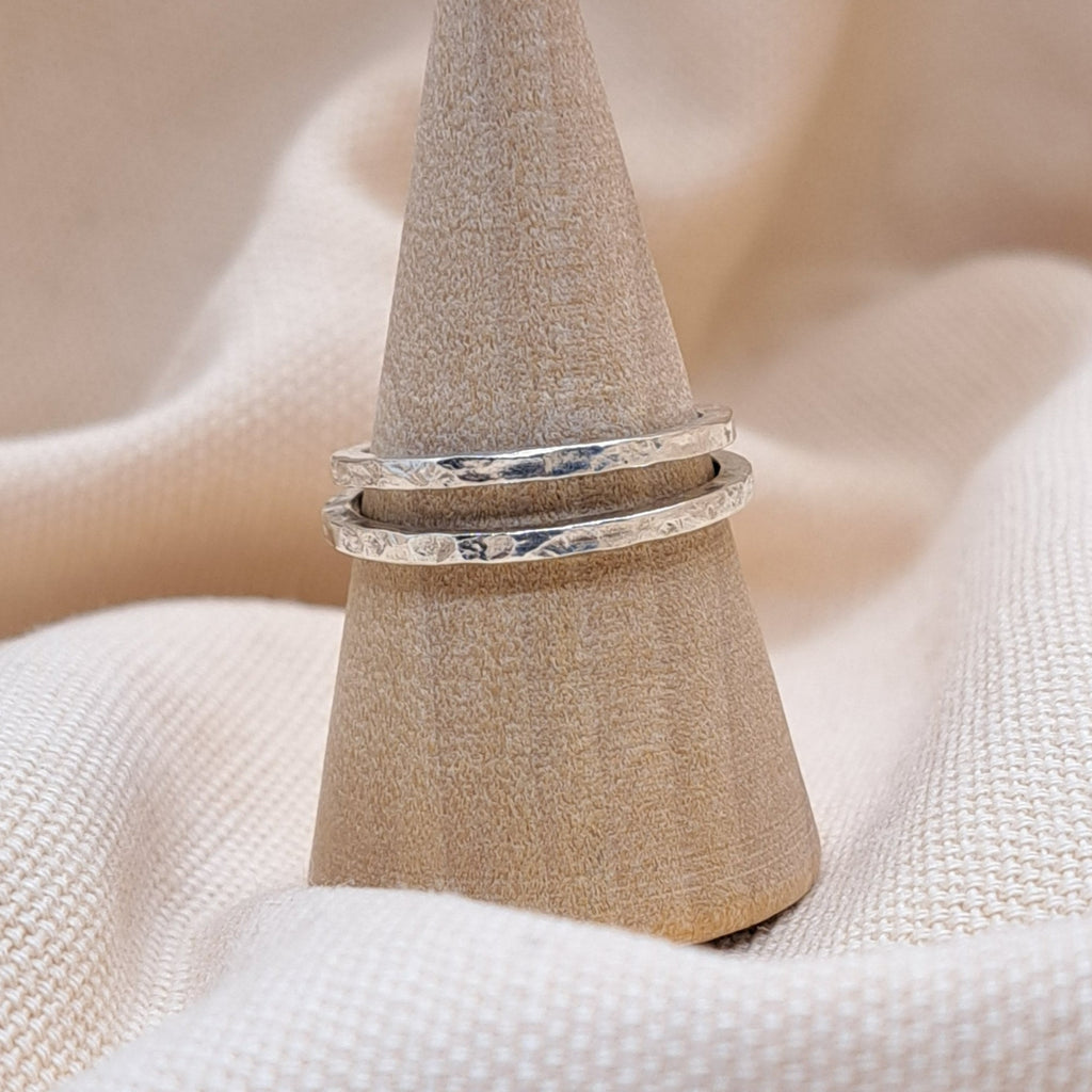 Anchored Ring bold textured statement band