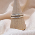 Anchored Ring bold textured statement band